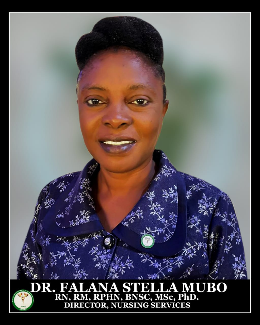 Dr. Mrs, Stella M. FALANA Director  of Nursing Services